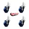 Service Caster 3'' Solid Polyurethane Wheel Swivel 7/16'' Grip Ring Stem Caster Set, 4PK SCC-GR20S314-SPUS-716138-4 - alternate 4